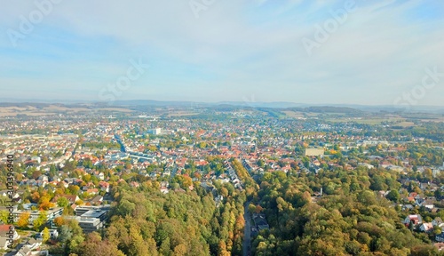 Luftbild Stadt Detmold, Kreis Lippe, Ostwestfalen