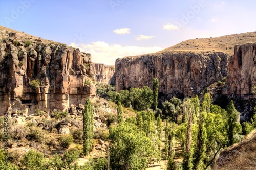 Panoramic view on Ihlara Valley in Cappadocia