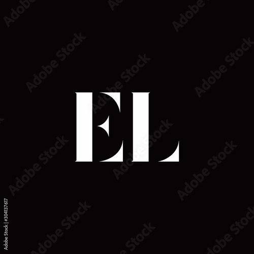 EL Logo Letter Initial Logo Designs Template