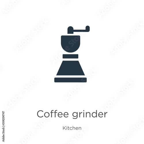 Coffee grinder icon vector. Trendy flat coffee grinder icon from kitchen collection isolated on white background. Vector illustration can be used for web and mobile graphic design, logo, eps10