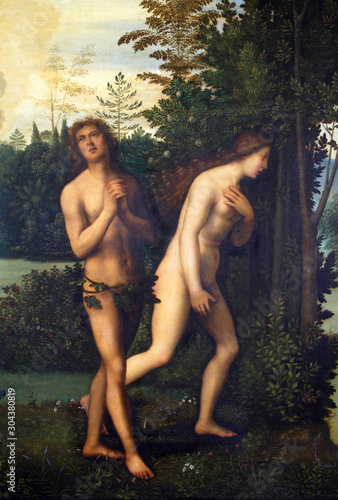 Mariotto Albertinelli: Expulsion of Adam and Eve from paradise