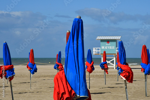 Deauville, France - september 27 2019 : the beach