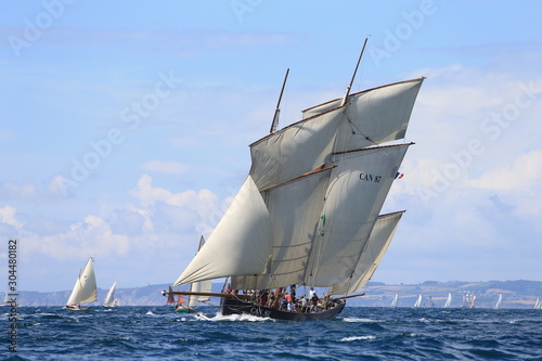 Vieux gréements en baie de Douarnenez