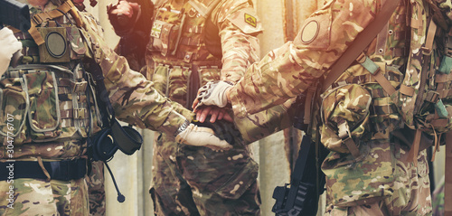 together collaborate of hands teamwork soldier