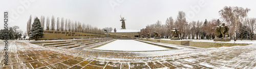 Panorama of The Motherland Calls Statue, Memorial Complex, Volgograd, Russia