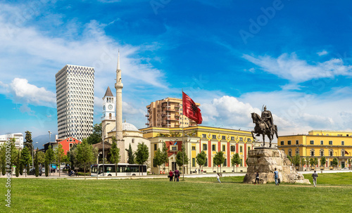 Skanderbeg square in Tirana