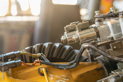 Solenoid valve of the transmission control valve bulldozer tractor