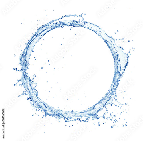 water splash ring isolated on white background