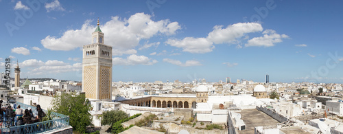 Sidi Bou Said oriental city architecture in Tunisia, North Africa.