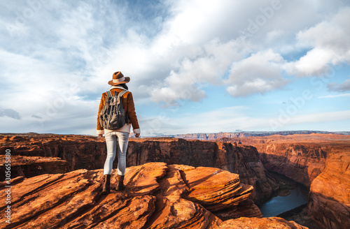 Young hiker at the Glen Canyon