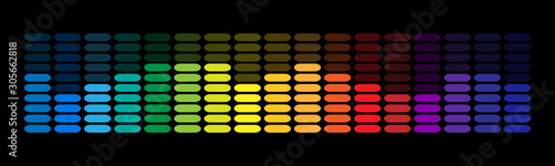 Sound wave equalizer vector design