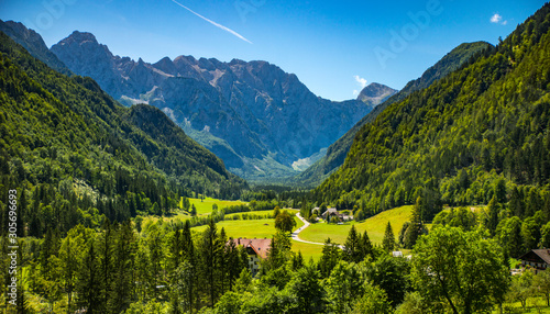 Logar valley in summer, Slovenia