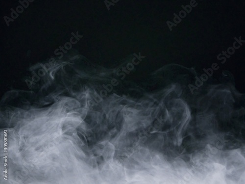 smoke on black background