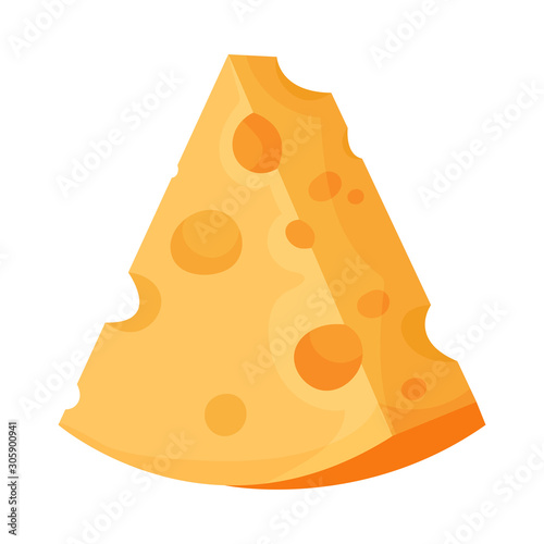 Cheese With Holes in It For Gnocchi Preparation Vector Illustration