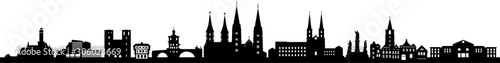 Bamberg City Skyline Vector Silhouette