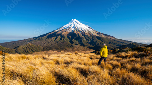 View of Mt. Taranaki (Mt. Egmont), New Zealand