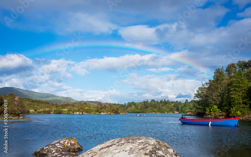 Rainbow over Bantry Bay in Ireland