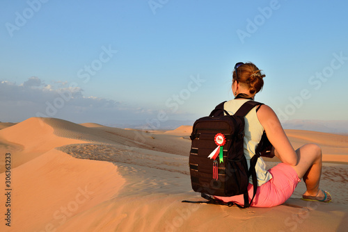 Oman desert landscape of desert