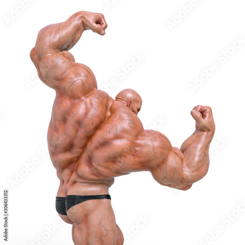 bodybuilder man pose six