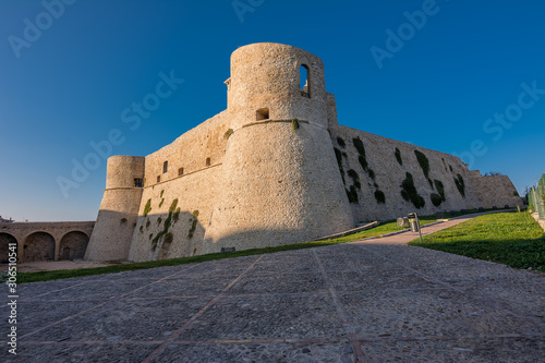 Aragonese Castle of Ortona at sunset