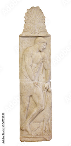 Marble relief tombstone stele so-called Stele Borgia