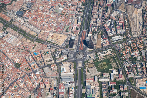 Aerial photo of Madrid