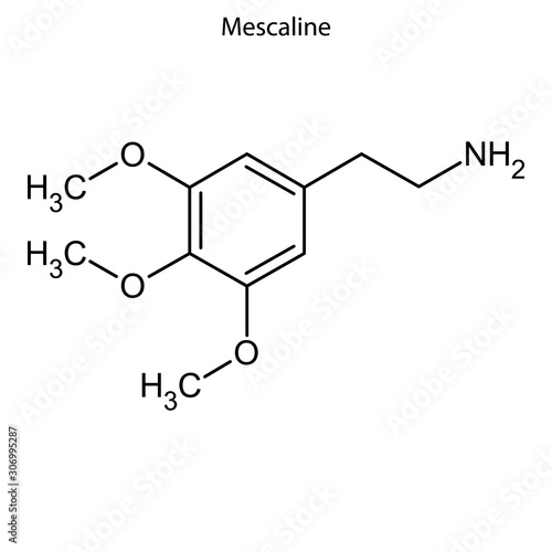 mescaline Skeletal formula of Chemical element