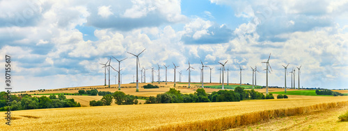 A big wind farm in north Germany