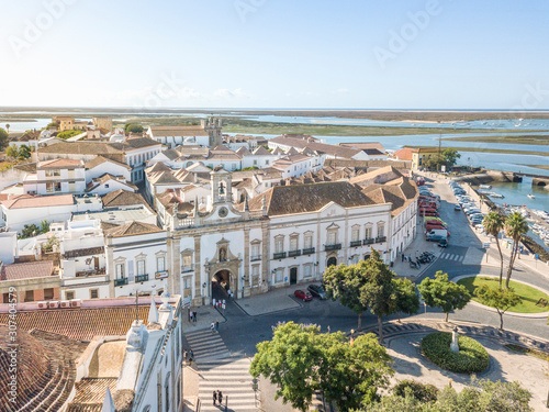 Faro city center by Ria Formosa, Algarve, Portugal