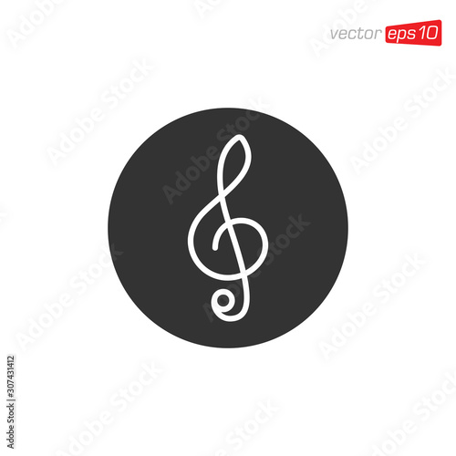 Music Notes Icon Design Vector