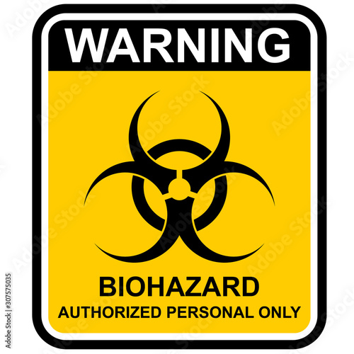 biohazard warning sign