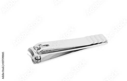 Nail clippers isolated on white background. 