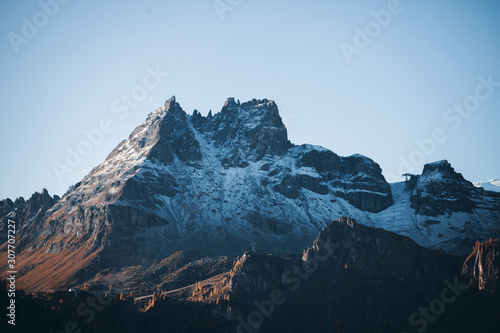 Amazing Winter Alpine Rock