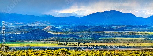 Panorama of Klamath Mountains in northwestern California