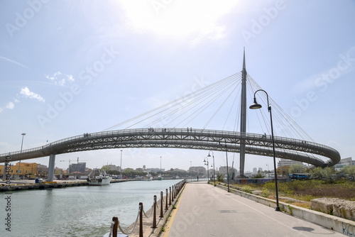 Steel Bridge Made with Suspensions and Cables