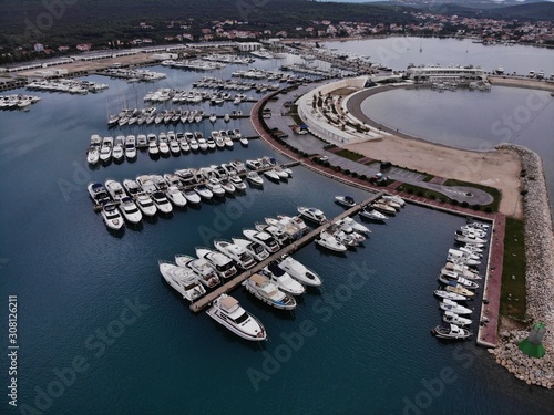 Marina in Croatia. Port
