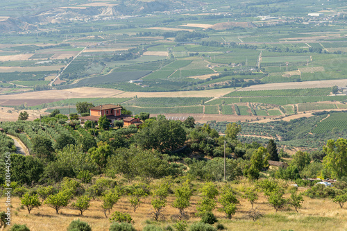 Summer landscape in Calabria, Italy, near Castrovillari