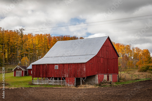 old red barn