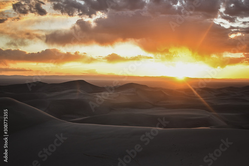 sunset at Great Sand Dunes National Park