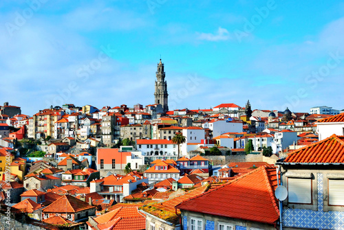 Porto, northwest of Portugal, at the mouth of the Douro River. Narrow cobblestone streets and towering bridges