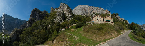 Landscape in Picos de Europa at the trail from Pontebos to Camarmena in Asturia,Spain,Europe