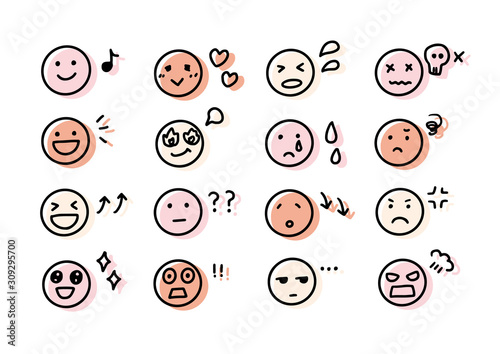 set of emoticons