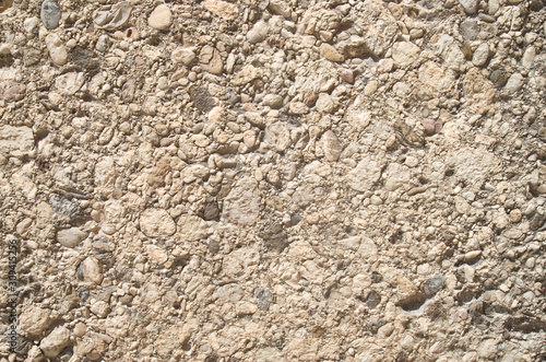 Colorful conglomerate rock closeup