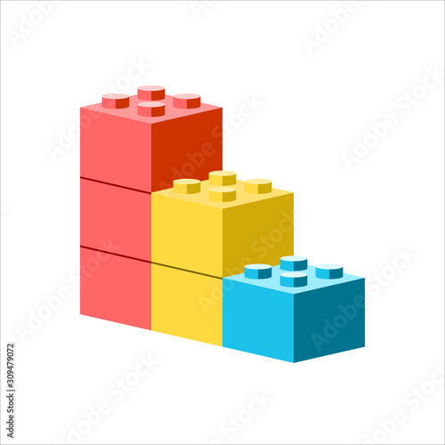 building block icon.Element In Trendy Style.