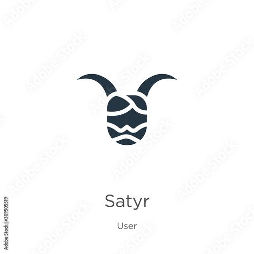 Satyr icon vector. Trendy flat satyr icon from user collection isolated on white background. Vector illustration can be used for web and mobile graphic design, logo, eps10