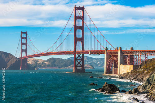 The famous Golden Gate Bridge - one of the world sights in San Francisco California