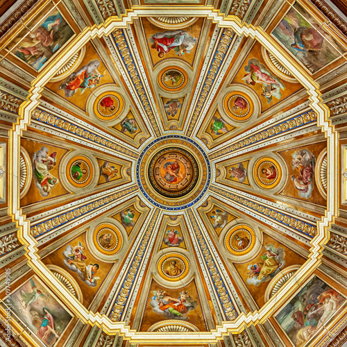 Rome Santa Maria di Loreto Interior Fresco