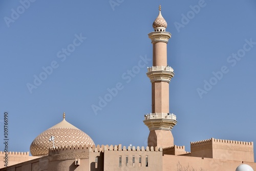 Al Qala'a Mosque Dome and Minaret, Nizwa, Oman