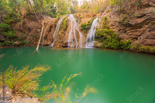 Waterfalls in the Northern Thailand National Park, Lamphun Province, Thailand.