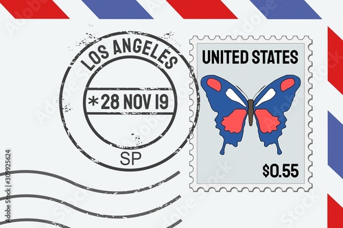 Los Angeles postmark